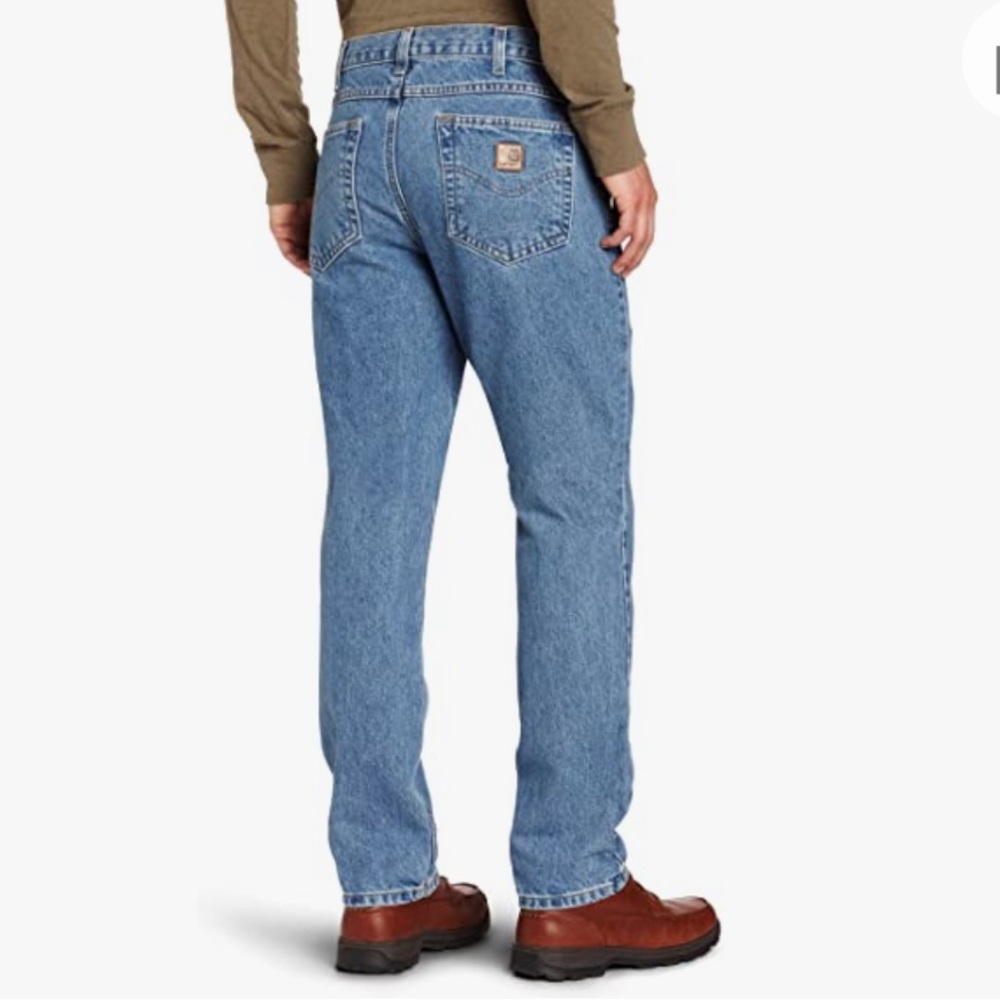 Carhartt 46 in. X 30 in. Stonewash CottonStraight Fit Tapered Leg Jean .